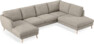 Madison Lux - 2-sits soffa med schäslong vänster och divan höger - Vit