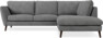 Madison - 2-sits soffa med divan höger - Vit