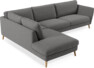 Madison - 3-sits soffa med divan vänster - Grå
