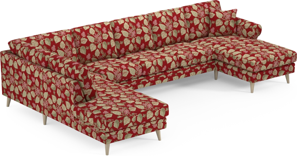 Eden - 3-sits soffa med divan vänster och schäslong höger - Flerfärgad