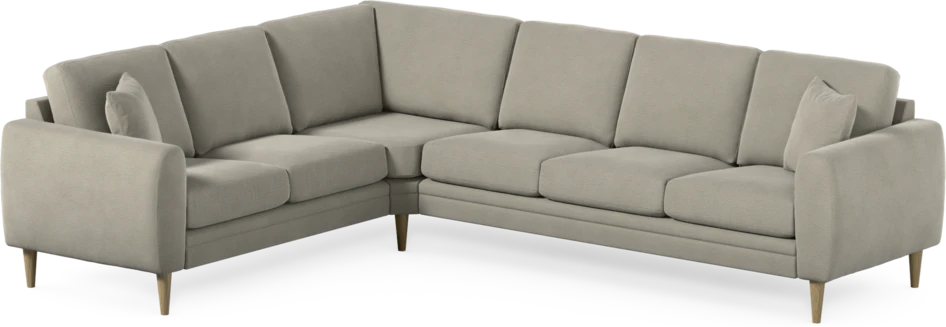 Eden - Hörnsoffa, 2+3-sits - Brun