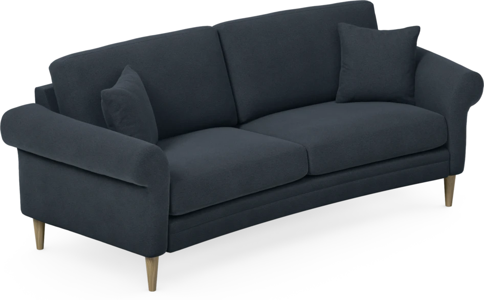 Eden - 2,5-sits soffa svängd - Blå