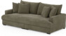 Rossi - 3-sits soffa, hel dyna - Grön