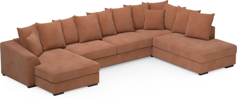 Town - 3-sits soffa med divan höger och schäslong vänster - Orange