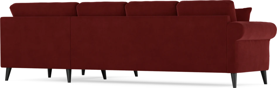 Eden - Hörnsoffa, 3+1-sits - Röd