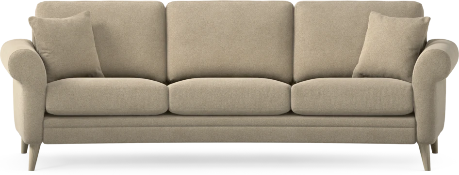Eden - 3-sits soffa svängd - Beige