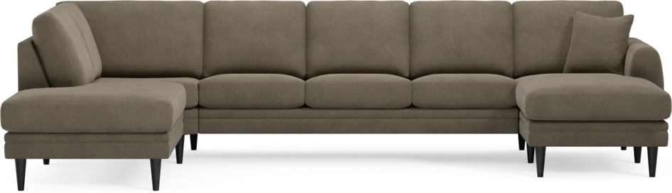 Eden - 3-sits soffa med divan vänster och schäslong höger - Beige