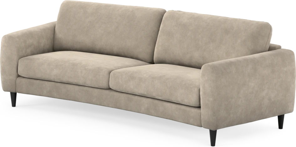 Bridge - 3-sits soffa svängd - Beige