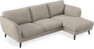 Madison Lux - 2-sits soffa med schäslong höger - Vit