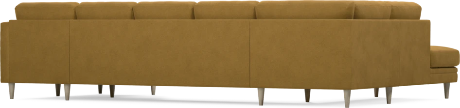 Eden - 3-sits soffa med divan vänster och schäslong höger - Gul