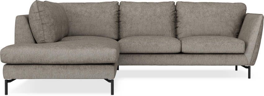 Madison - 2-sits soffa med divan vänster - Grå
