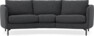 Madison - 3-sits soffa svängd, 70 cm - Svart