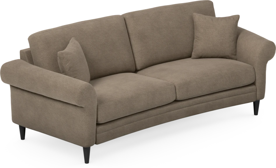 Eden - 2,5-sits soffa svängd - Brun