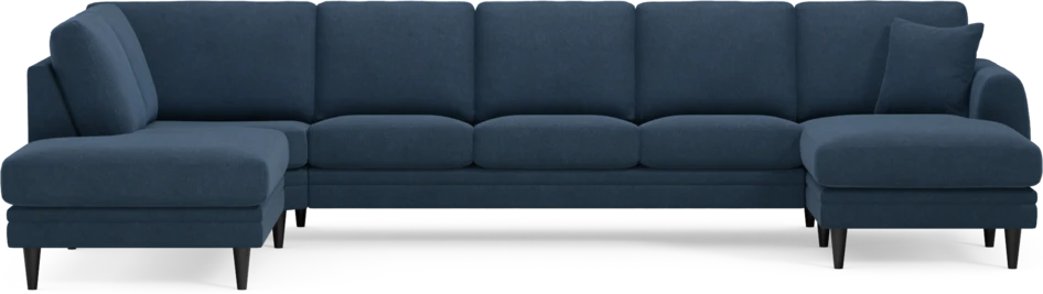 Eden - 3-sits soffa med divan vänster och schäslong höger - Blå