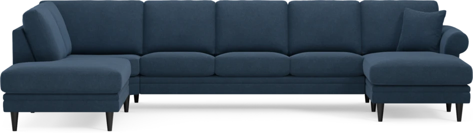 Eden - 3-sits soffa med divan vänster och schäslong höger - Blå