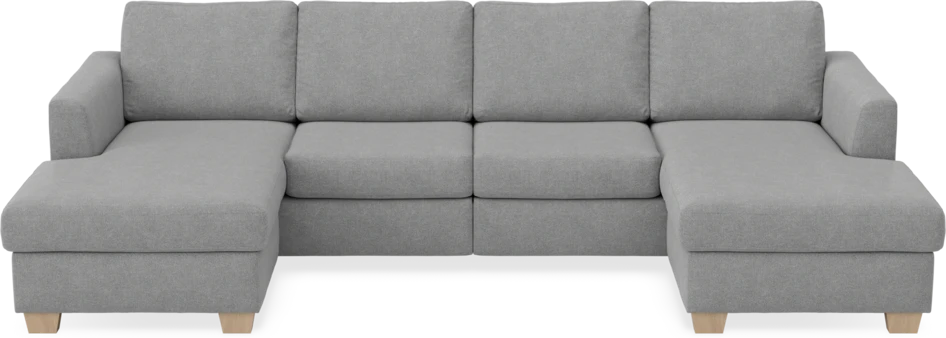 Friday - 2-sits soffa med två schäslonger - Grå