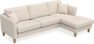 Eden - 2,5-sits soffa med schäslong - Beige