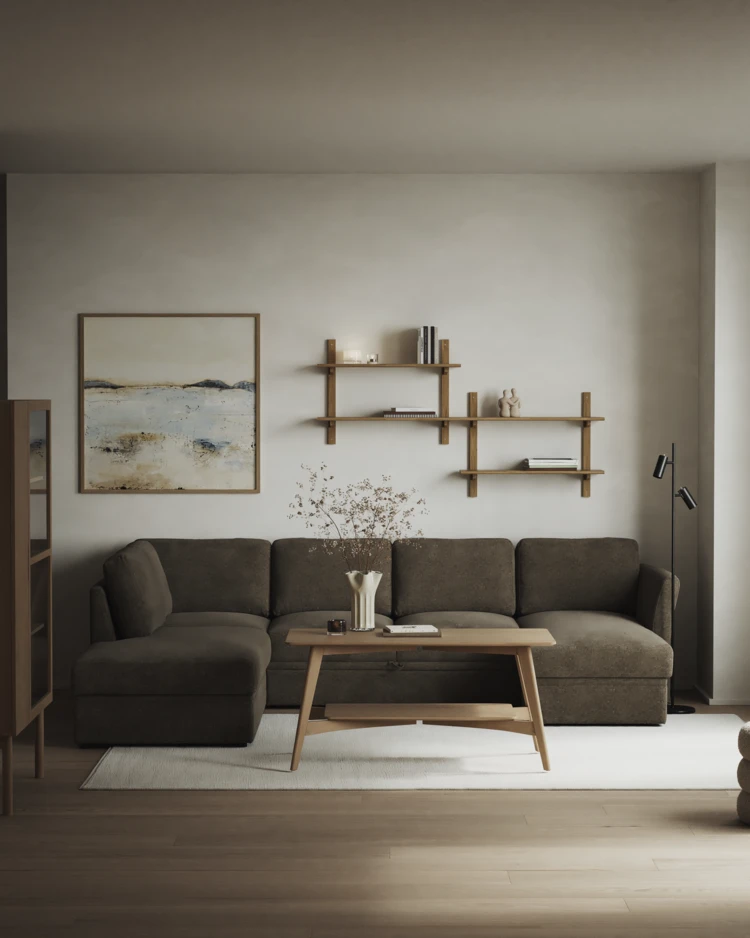 Öland - Bäddsoffa med divan vänster och schäslong höger - inspiration