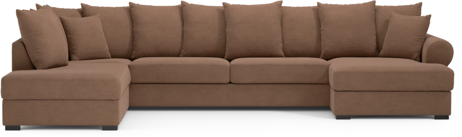 Town - 3-sits soffa med divan vänster och schäslong höger - Orange