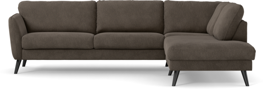 Bridge - 3-sits soffa med divan höger - Gul