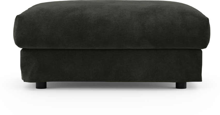 Cherrie - Fotpall 110 med kappa - Svart