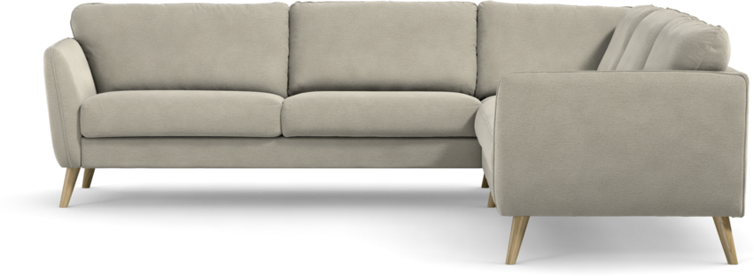 Bridge - Hörnsoffa, 3+3-sits - Brun