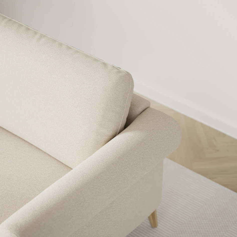 Bridge - 3-sits soffa med schäslong vänster och divan höger - Beige