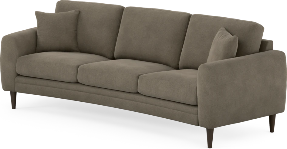 Eden - 3-sits soffa svängd - Beige