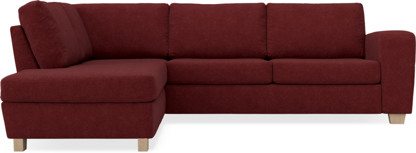 Friday - 2,5-sits soffa med divan vänster - Rosa