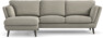 Madison Lux - 2-sits soffa med schäslong vänster - Grå