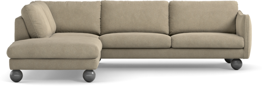 Madison - 3-sits soffa med divan vänster - Beige