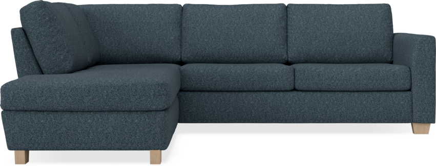Friday - 2,5-sits soffa med divan vänster - Blå