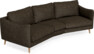 Madison - 3-sits soffa svängd, 90 cm - Brun
