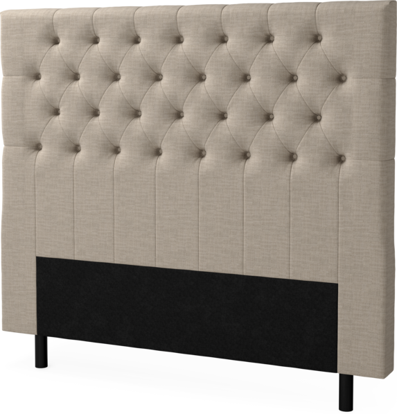 Delux Pikerad XL - Sänggavel, 90-210 cm - Beige