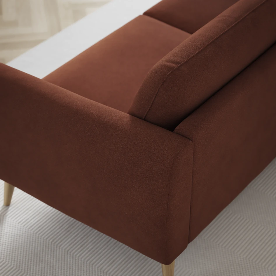 Bridge - 3-sits soffa svängd - Orange