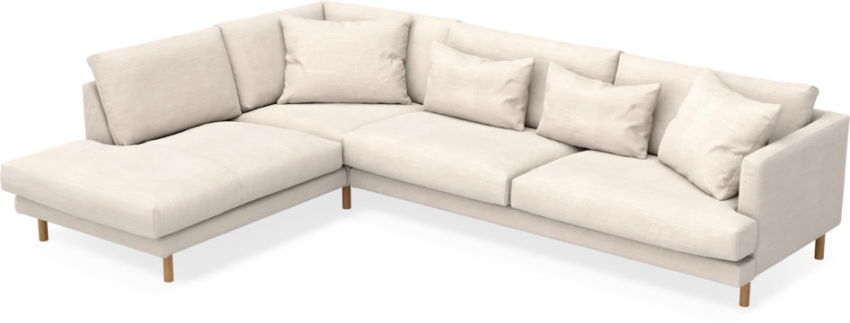 Harper - 3-sits soffa med divan vänster - Beige