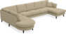 Eden - 3-sits soffa med divan vänster och schäslong höger - Beige