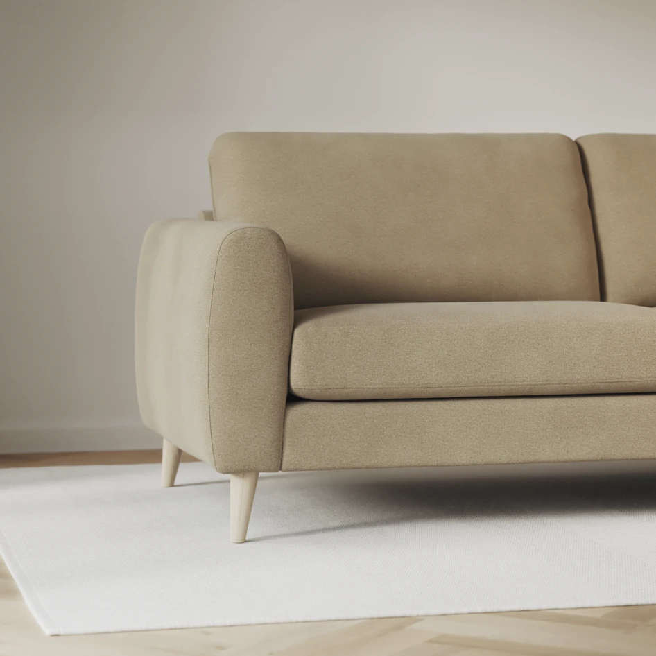 Bridge - 3-sits soffa med schäslong vänster och divan höger - Beige