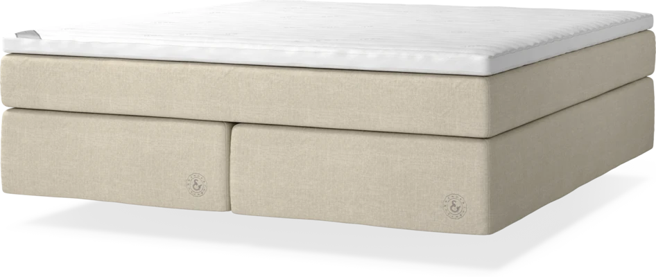 Cape Farewell Comfort - Kontinentalsäng, dubbelsäng med svävande utseende - Beige
