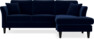 Eden - 2-sits soffa med schäslong - Blå