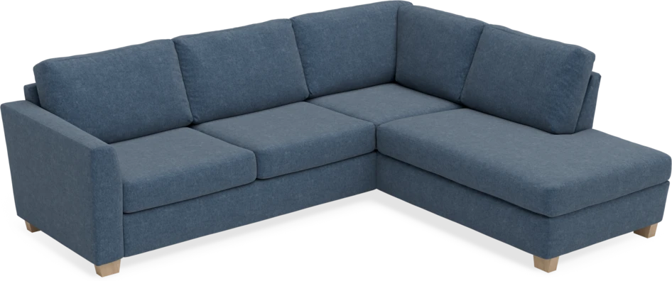 Friday - 2,5-sits soffa med divan höger - Blå