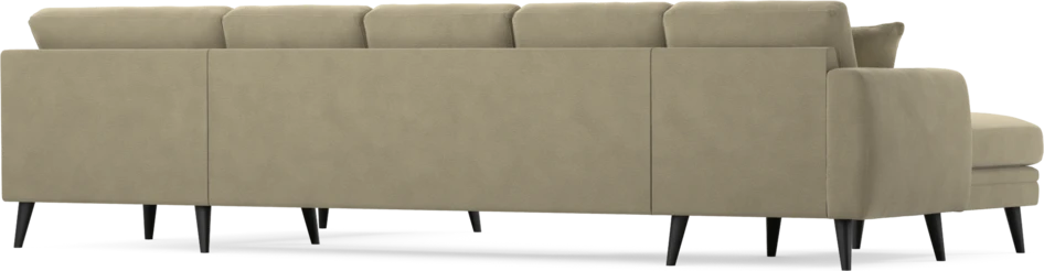 Eden - 3-sits soffa med schäslong vänster och divan höger - Beige