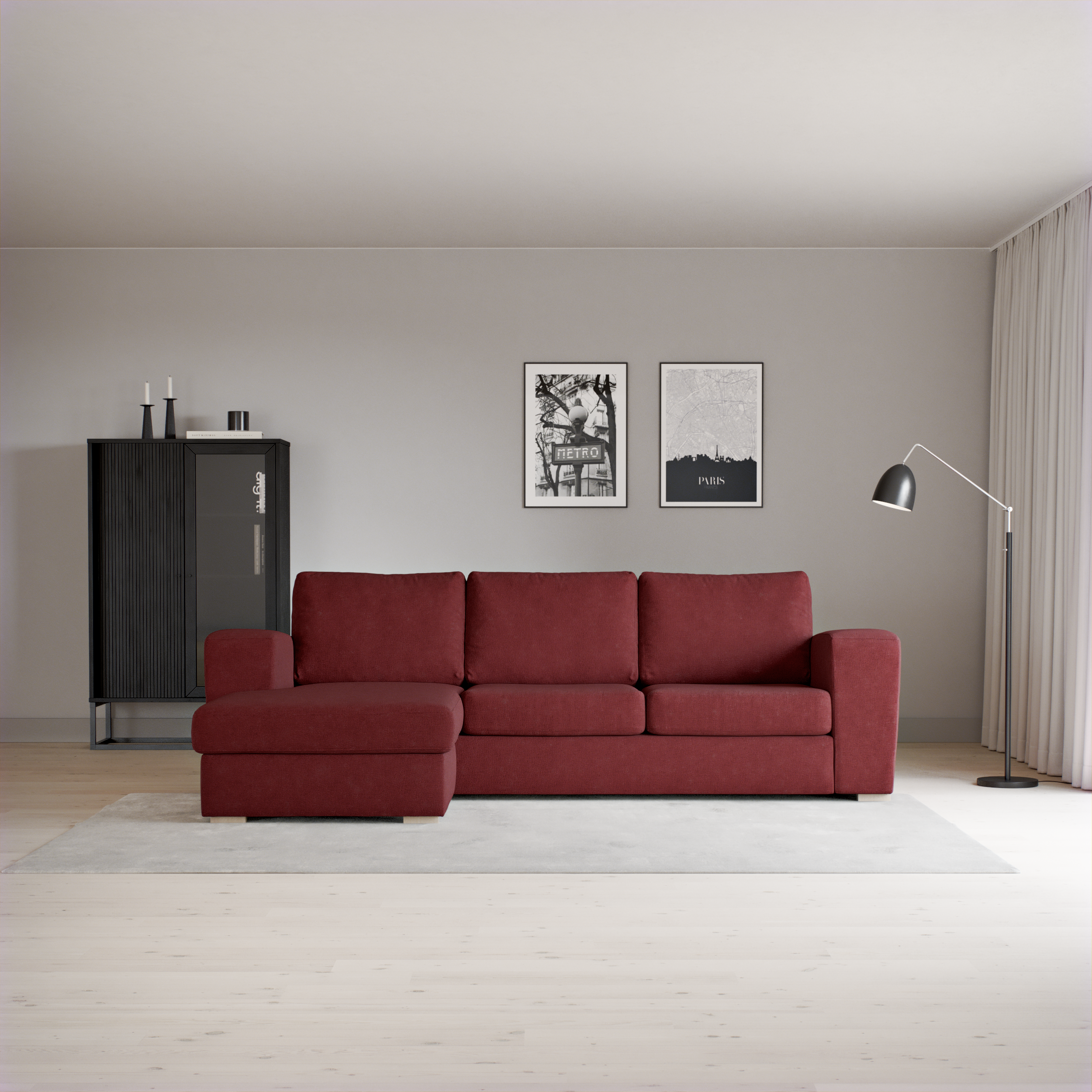 Friday - 3-sits soffa med schäslong vänster - inspiration