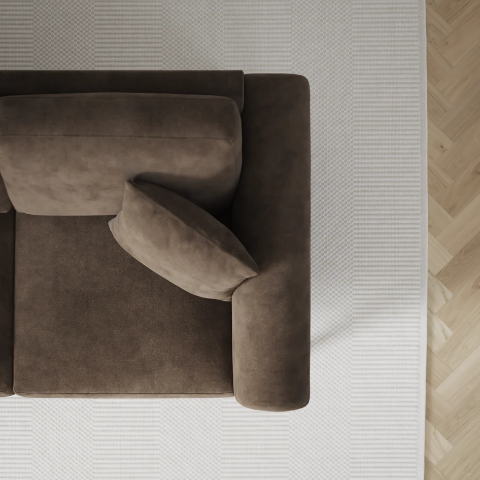 Eden - 2,5-sits soffa - Brun