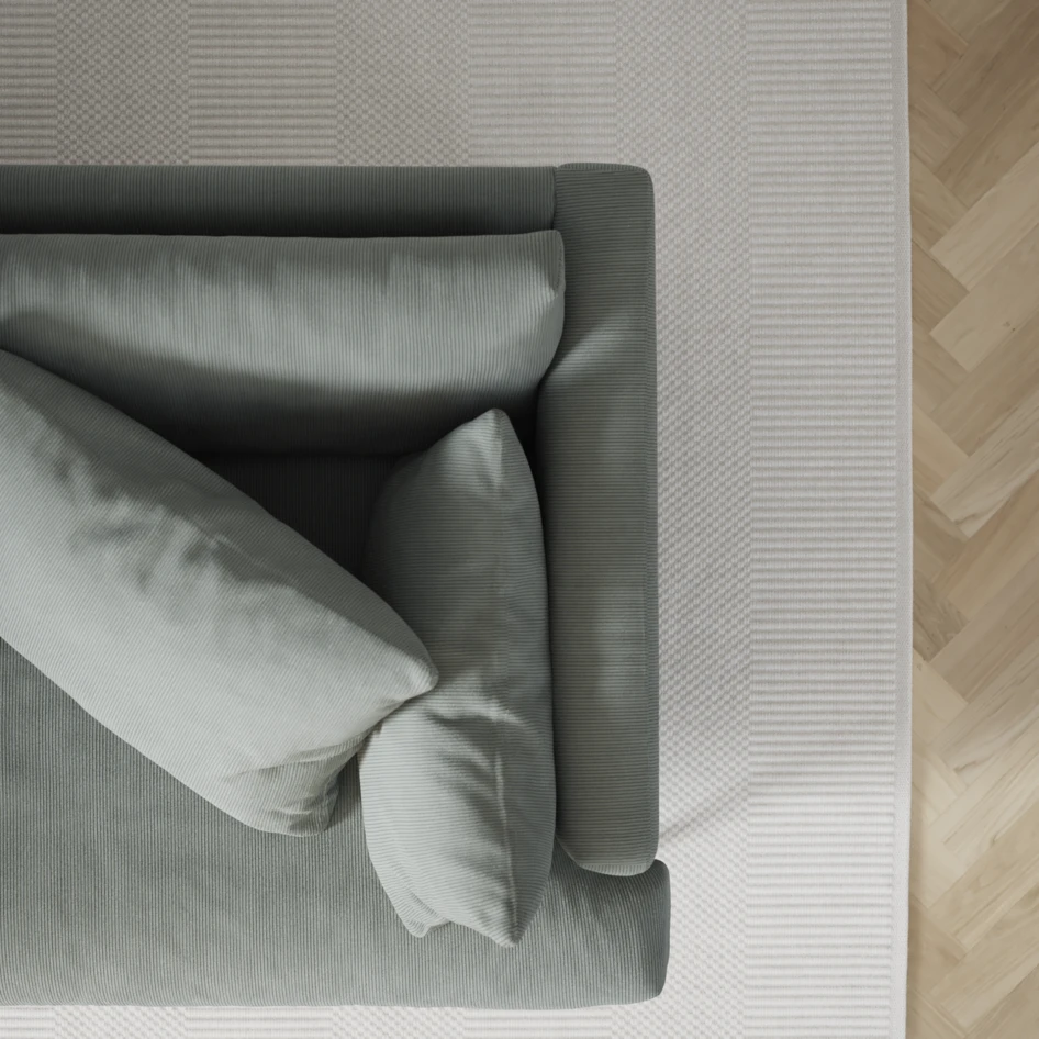 Harper - 4-sits med schäslong XL vänster - Grön