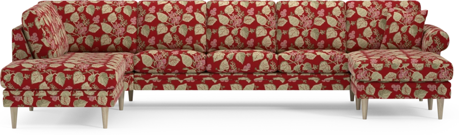 Eden - 3-sits soffa med divan vänster och schäslong höger - Flerfärgad