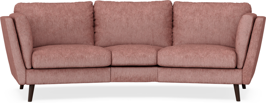 Madison - 3-sits soffa svängd, 70 cm - Röd