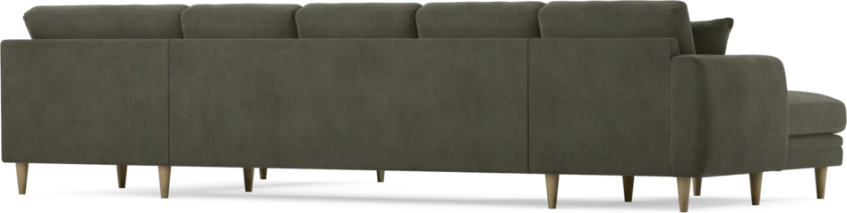 Eden - 3-sits soffa med schäslong vänster och divan höger - Grå