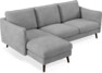 Madison Lux - 2-sits soffa med schäslong vänster - Vit