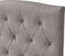 Delux Välvd - Sänggavel, 90-210 cm - Grå